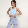 Anna-Kaci Active Women's Crisscross Back Sports Bra with Cutout Detail and Adjustable Hook Closure - 2 of 4