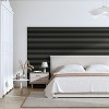 Wooakway 2-PC/4-PCs Acoustic Soundproof Slat Wall Panels 3D Decorative Wall Sculptures Modern Wall Decor Natural Wood/Black/Walnut - 3 of 4