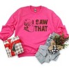 Simply Sage Market Women's Graphic Sweatshirt Distressed I Saw That - 3 of 3