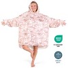 The Bare Homey - Adult Wearable Blanket - Fleece Side Pockets - 4 of 4