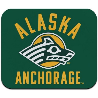 University of Alaska Anchorage Seawolves Logo Low Profile Thin Mouse Pad