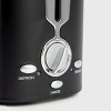 SEVOBAL Toasters 2 Slice Toaster with Wide Slots Quick Even Toasting Drop Down Crumb Tray Stainless Steel, Black, 9.84"*5.91"*5.91" - 3 of 4