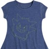 Girls' - Pokémon - Gengar Big Face Fit & Flair Cap Sleeve Dress - 2 of 3