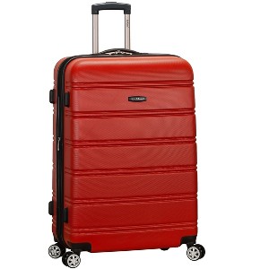 Rockland Melbourne Hardside Expandable Luggage with Spinner Wheels RED Checked Large 28" - 1 of 4