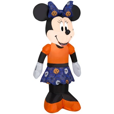Disney Airblown Inflatable Minnie in Whimsical Damask Outfit Disney, 3.5 ft Tall, Multi