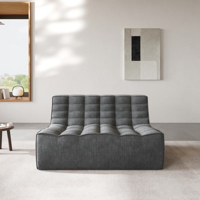 Lazy Floor Sofa Couch,55.12" Bean Bag Chair,Fireside Chair, Corner Relax Sofa Couch Modular Sofa for Apartment,No Assembly Needed