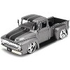 1956 Ford F-100 Pickup Truck Gray Metallic with Black Stripes "Just Trucks" Series 1/24 Diecast Model Car by Jada - 2 of 3