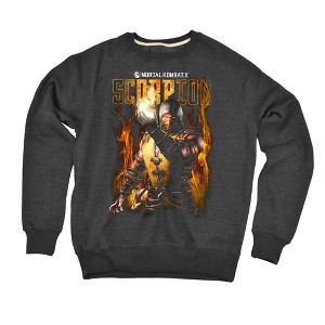 Mortal Kombat Scorpion Slim Fit Crewneck Sweatshirt - 1 of 4