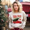 Simply Sage Market Women's Graphic Sweatshirt Farm Fresh Christmas Trees Truck - 2 of 4