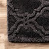 nuLOOM 3'x5' Hand Tufted Wilhelmina Area Rug Charcoal: Geometric Wool, Low Pile, Indoor, Canvas Backing - image 4 of 4