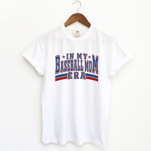 Simply Sage Market Women's In My Baseball Mom Era Short Sleeve Garment Dyed Tee - 1 of 4
