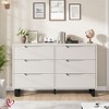 6 Dresser for Bedroom, 47.2" Freestanding Wide Dresser Vertical Drawer Cabinet with Storage, - 3 of 4