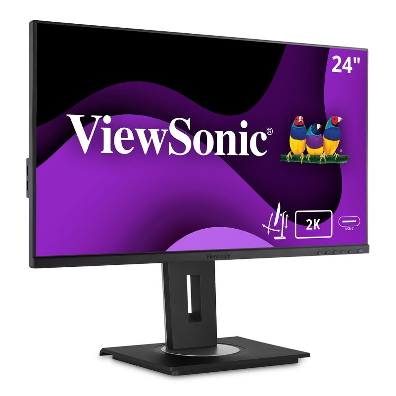 ViewSonic VG2455-2K 24 Inch IPS 1440p Monitor with USB C 3.1, HDMI, DisplayPort and 40 Degree Tilt Ergonomics for Home and Office, 1 of 9