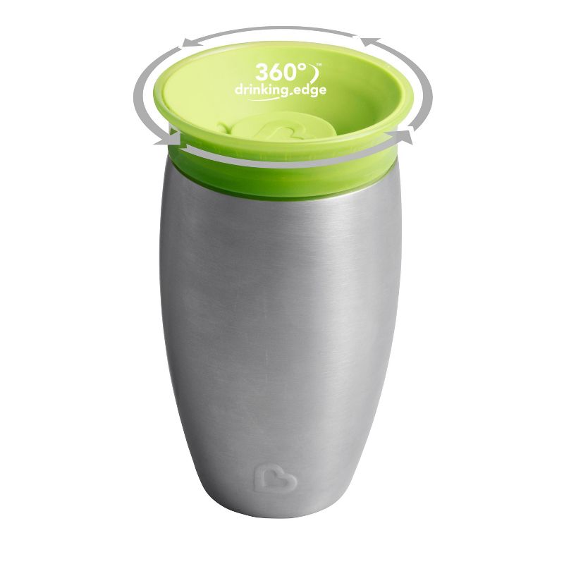Munchkin Miracle Stainless Steel Sippy Cup - 10oz, 4 of 6
