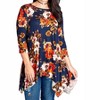 Women's Blooming Beauty Floral Swing Top - Oddi - 2 of 2