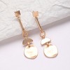 SOHI Women's Dented Relic Drop Earrings - 2 of 4