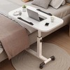 Adjustable Height Rolling Table w/ Wheels - Foldable Standing Desk Workstation for Laptop, Home Office & Bed Sofa - 2 of 4