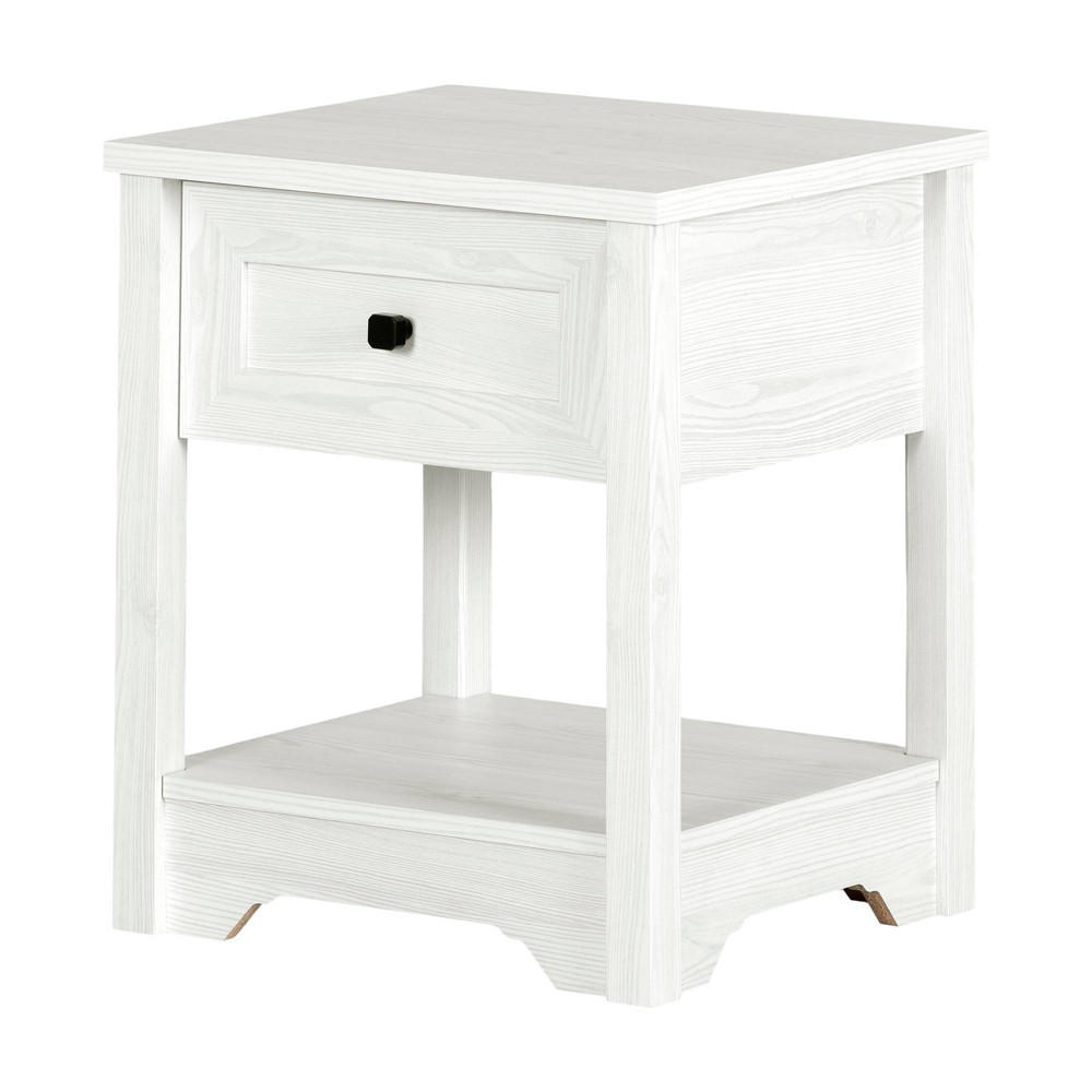 Photos - Coffee Table Farnel End Table White Pine - South Shore: Elegant Accent Furniture with S