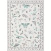 Acekool Floral Insect Area Rug - Washable 5x7 Non-Slip Carpet for Bedroom & Living Room - 2 of 4