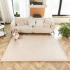 Hakuna Matte: Coral Velvet Baby Playmat: Beige - 60x80" - 3 of 4