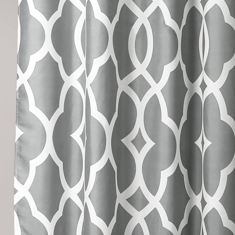 Connor Geo Shower Curtain Gray - Lush D&#233;cor, 4 of 9