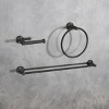 Elegant Lighting Alma 3-Piece Bathroom Hardware Set in Matte Black - 3 of 4