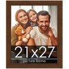 PosterPalooza | Simple Brown Picture Frame - UV Acrylic, Foam Board Backing, Hanging Hardware - 2 of 4