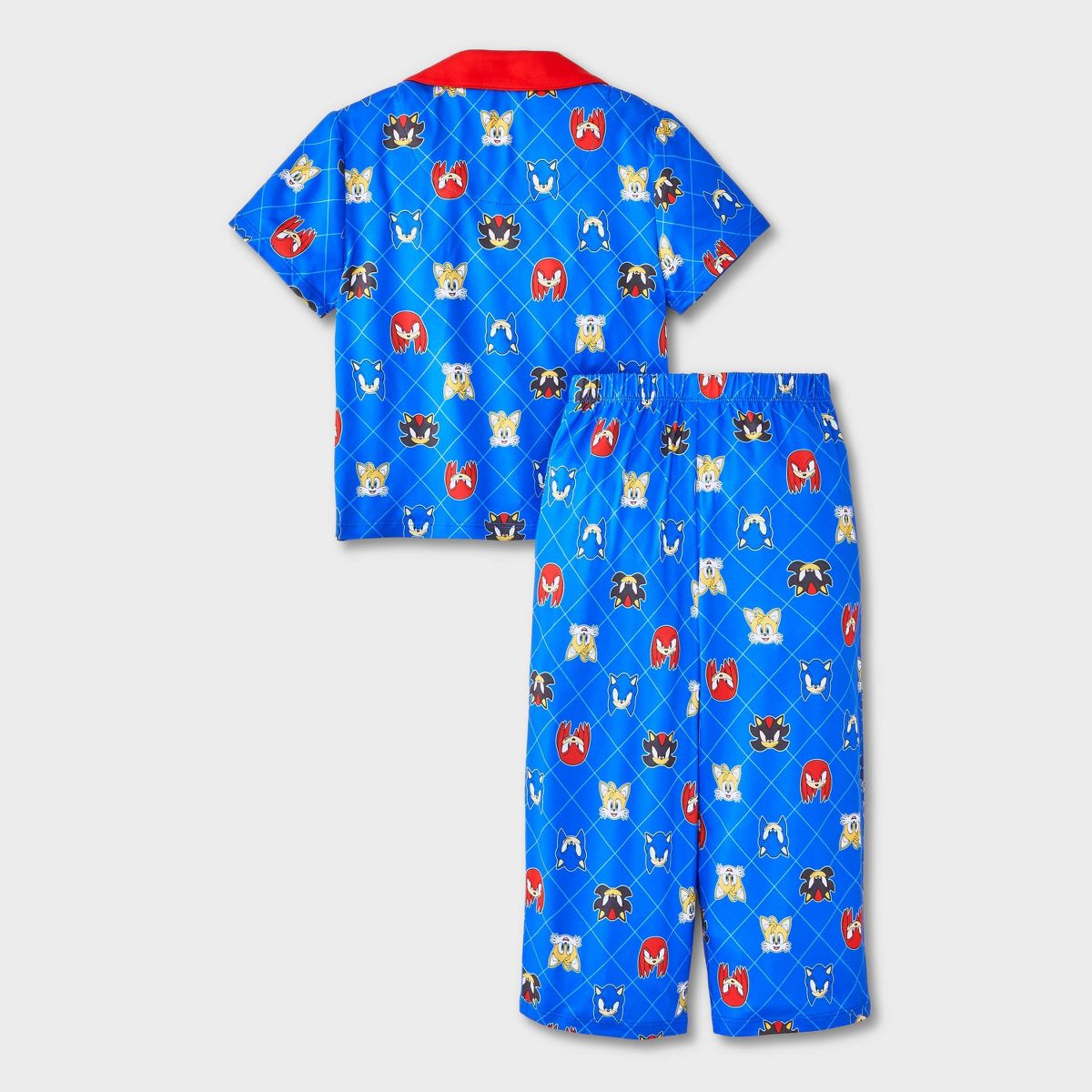 Toddler Boys' Sonic the Hedgehog Coat Pajama Set 2pc - Blue - thumbnail 2