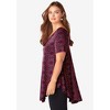 Roaman's Plus Size Ultra Drape V-Neck Swing Tunic Top - 4 of 4