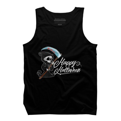 Men's Design By Humans HAPPY HALLOWEEN - Special Edition By wedenote Tank Top