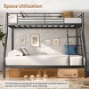 LOVMOR Full XL Over Queen  Heavy Duty Bunk Bed for Adults with Ladder and Full Length Guardrail for Adults,Teens,Kids - 3 of 4