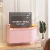 Dresser Large Dresser for Bedroom with Power Outlet and LED Lights Storage Cabinet with 6 Drawers and 2 Open Shelves for Living Room, Foyer, Bedroom - 4 of 4