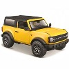 2021 Ford Bronco Badlands Yellow with Black Top "Special Edition" 1/24 Diecast Model Car by Maisto - 2 of 3