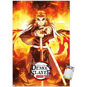 Trends International Demon Slayer: Mugen Train - Kyojuro Rengoku One Sheet Unframed Wall Poster Prints - 1 of 4