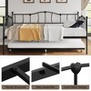 Twin Daybed with Trundle, Metal Sofa Bed Frame , Space Saving Furniture for Living Room, Bedroom, Love Heart Design, No Box Spring Needed - 4 of 4