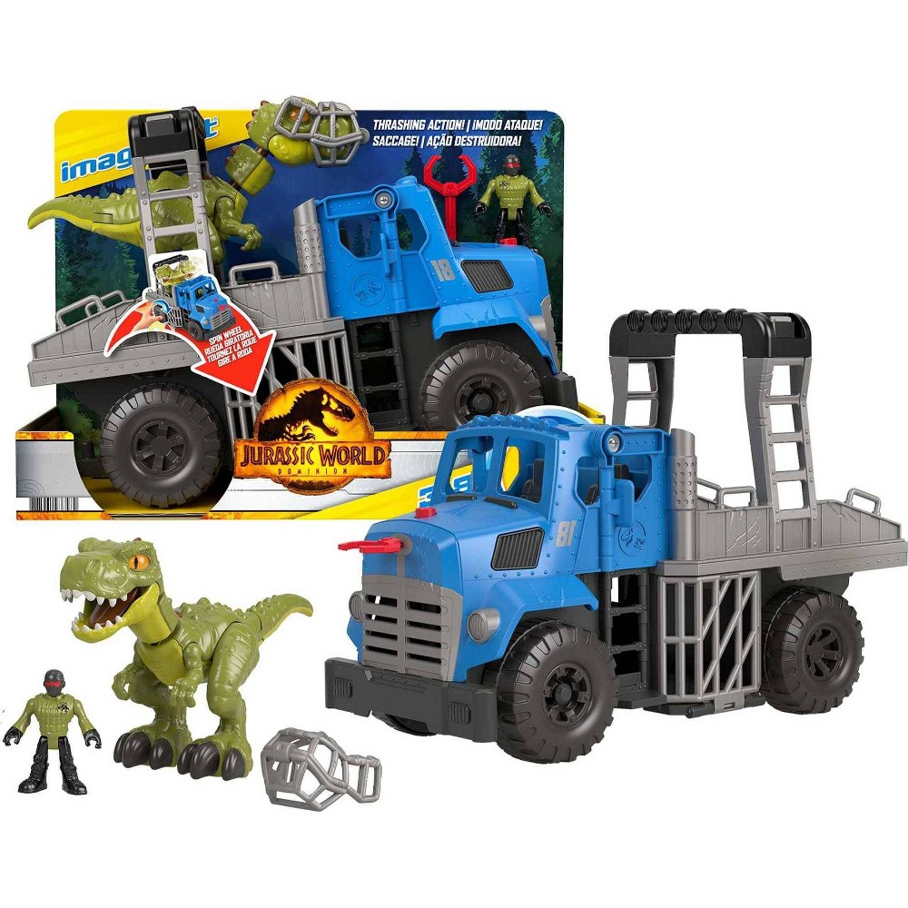 Photos - Doll Accessories Fisher-Price Imaginext Jurassic World: Dominion Break Out Dino Hauler Vehi