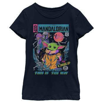 Girl's Star Wars The Mandalorian 12 Cents Retro Comic T-Shirt