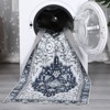 Washable Area Rug Thin Vintage Print Rug, Foldable Indoor Carpet for Living Room, Bedroom - 4 of 4
