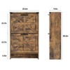 Narrow Freestanding Shoe Cabinet, Slim Storage Rack for Entryway - 2 of 4