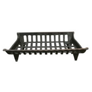 Panacea 24 Inch Cast Iron Fireplace Grate for Fireplace Log Carriers and Holders, Home Improvement, and Hearth Essentials, Black - 1 of 4