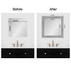 Amanti Art Mirror Makeover Bathroom Mirror Frame Border Kit - Fully Assembled Peel and Stick Frame - Mirror NOT Included - Flair Trim - 4 of 4