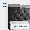 Allewie Full Upholstered Bed Frame/4 Storage Drawers/Adjustable Headboard/Diamond Button Tufted/Mattress Foundation/No Box Spring Needed/Black - 3 of 4