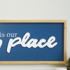 VIP Wood 36 in. Blue Happy Place Wall Sign - 3 of 4