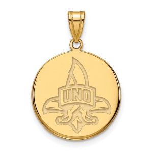 Black Bow Jewelry 10k Yellow Gold New Orleans Privateers NCAA Large Pendant - 1 of 3