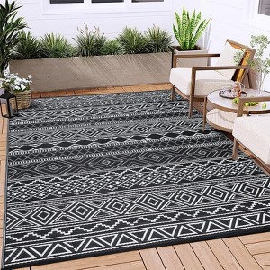 Waterproof  Outdoor Rug - Reversible Patio Carpet, UV & Stain Resistant, Portable RV Mat for Camping, Deck, Picnic - 1 of 4