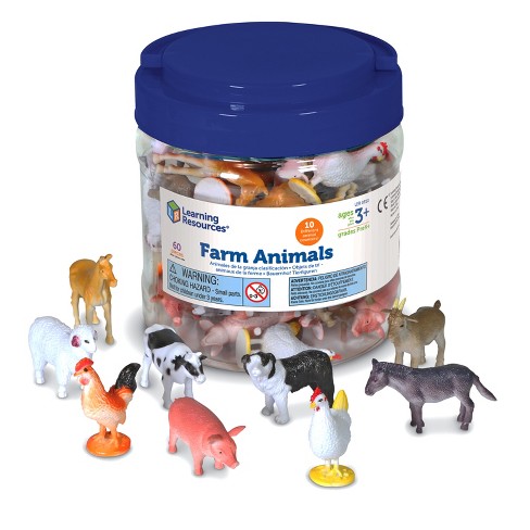 Plastic farm store animals target