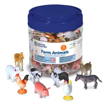 Learning Resources Farm Animal Counters, Set of 60 Math Counters, Ages 3+