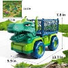 TEMI Dinosaur Truck Toys for Kids 3-5 Years, Tyrannosaurus Transport Car Carrier Truck with 8 Dinosaur Figures, Activity Play Mat, Dinosaur Eggs - 2 of 3