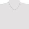 Black Bow Jewelry 0.9mm, 14k White Gold, Round Snake Chain Necklace - 2 of 4