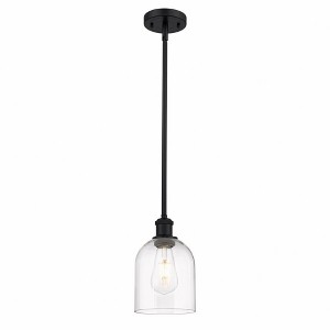 Bella - 1 Light Stem Hung Mini Pendant In Industrial Style-9.5 Inches Tall and 5.5 Inches Wide - 1 of 1
